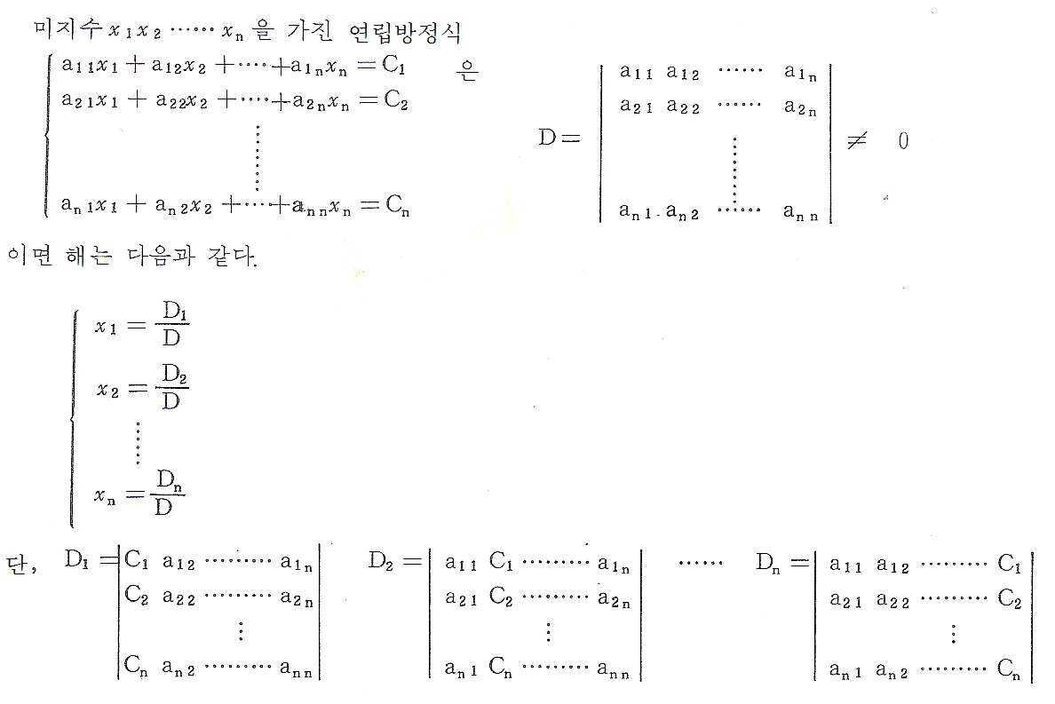 크레머 법칙