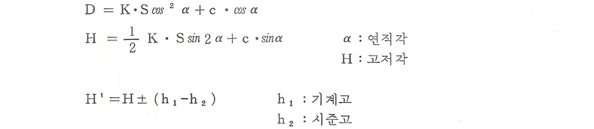 시준선경사