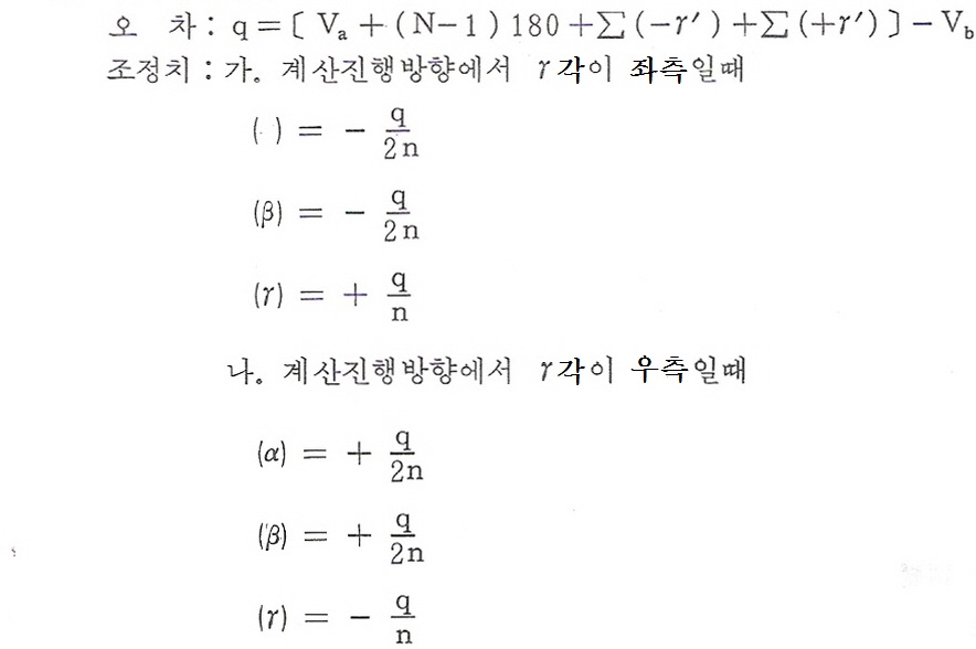 방위각 조정치